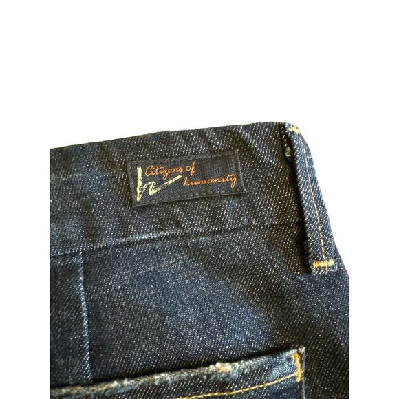 Citizens of Humanity Stretch Denim Skirt Size 30 | Knee-Length Dark Wash - Picture 8 of 14